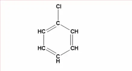 Chlorobenzene ki sanrachana, क्लोरो बेंजीन का सूत्र